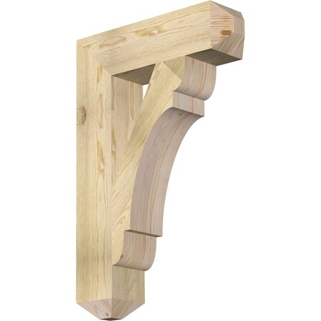 Ekena Millwork Olympic Craftsman Rough Sawn Bracket, Douglas Fir, 6"W x 24"D x 36"H BKT06X24X36OLY04RDF